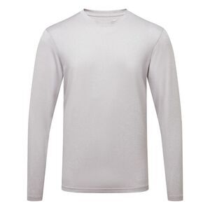 TriDri Mens Long Sleeve Performance T-Shirt / Silver Melange